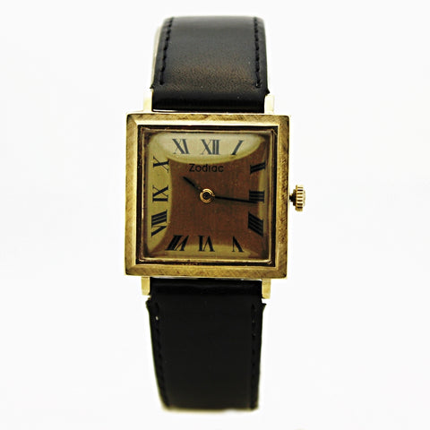 Vintage Estate Men's 14k Zodiac Manual Wind Watch