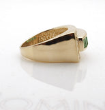 Estate 14k Emerald and Diamond Ring
