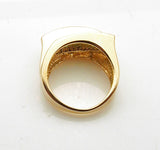 Estate 14k Emerald and Diamond Ring