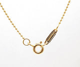 18k Tiffany & Co. Diamond Clover Key Pendant w/18k Tiffany 18" Bead Chain