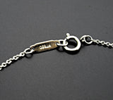 Estate Tiffany & Co. Platinum Pink Sapphire & Diamond Mini Heart Pendant Necklace