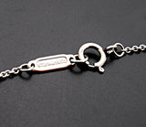 Estate Tiffany & Co. Platinum Pink Sapphire & Diamond Mini Heart Pendant Necklace