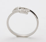 Sterling Silver CZ Arrow Ring