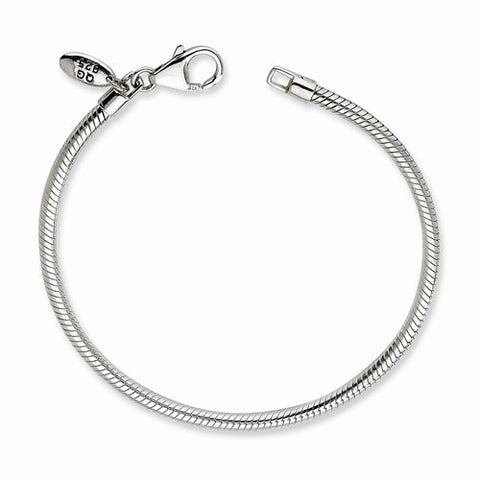 Reflection Beads Sterling Silver Lobster Clasp Bead Bracelet