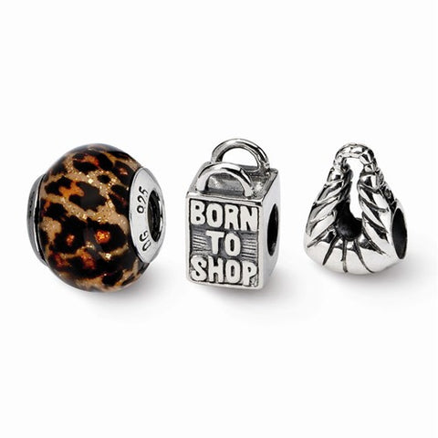 Sterling Silver Reflections Stylish Girl Boxed Bead Set