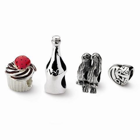 Reflection Beads Sterling Silver Celebration & Anniversary Boxed Bead Set