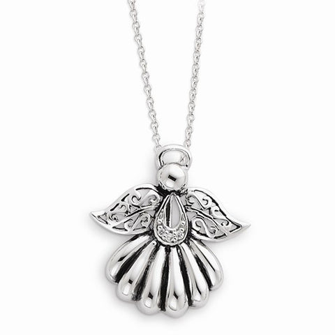 Sterling Silver " Angel of Remembrance" Pendant Necklace