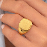 14k Gold Signet Ring