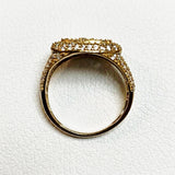 10k Gold Men’s Cubic Zirconia Cluster Ring