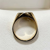 14k Gold Diamond Greek Letter Omega Ring