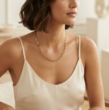 14k Yellow Gold Paper Clip Link Chain