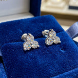 14k White Gold Diamond Stud Earrings