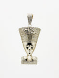 Sterling Silver Queen Nefertiti Pendant