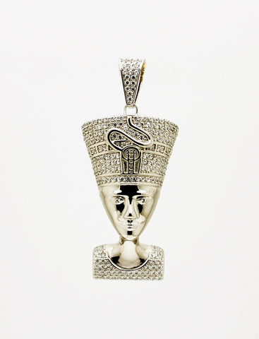 Sterling Silver Queen Nefertiti Pendant