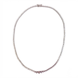Sterling SIlver CZ Line Necklace