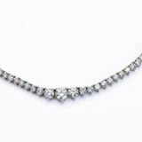 Sterling SIlver CZ Line Necklace