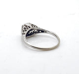 Estate Vintage 14k White Gold Diamond Engagement Ring