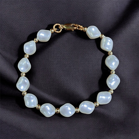 Gold Filled Fashion Faux Pearl Bacelet