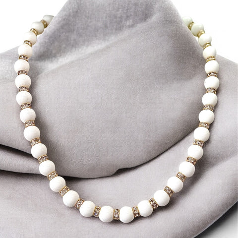 Fashion Glass Bead Necklace