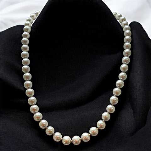 Fashion Grey Faux Pearl Necklace