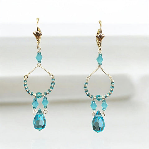 Fashion Bead Dangle Earrings