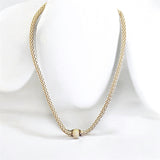 Sterling Silver Bird Cage Link Necklace
