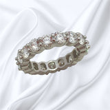 Platinum Lab Diamond Eternity Band