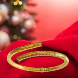 Sterling Silver Vermeil By Pass Cuff Bangle