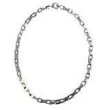 14k White Gold Double Paper Clip Link Chain