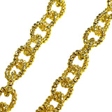 Sterling Silver Vermeil Textured Link Chain