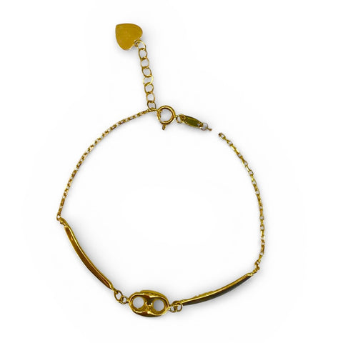 14k Gold Cable Link Bracelet
