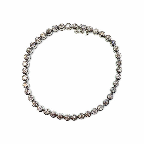 18k White Gold Diamond Tennis Bracelet