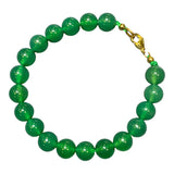Men's Green Onyx Bead Bracelet