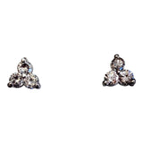 14k White Gold Diamond Stud Earrings