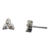 14k White Gold Diamond Stud Earrings