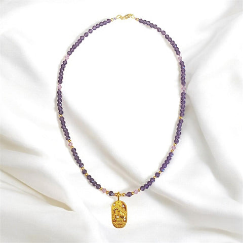 Fashion Bead Zodiac Necklace Aquarius