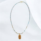 Fashion Bead Zodiac Necklace Aries