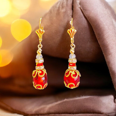 Fashion Bead Drop Earrings