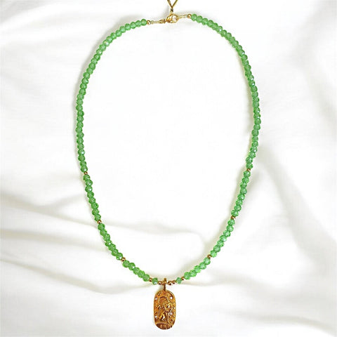 Fashion Zodiac Pendant Bead Necklace Leo
