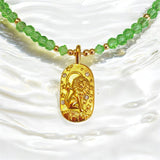 Fashion Zodiac Pendant Bead Necklace Leo