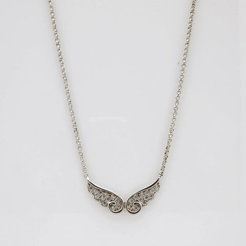 Nomination Angel Collection Silver CZ Wings Necklace