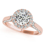 14k 1.37ct Diamond Halo Engagement Ring