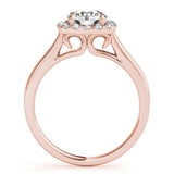 14k 1.25ct Diamond Halo Engagement Ring