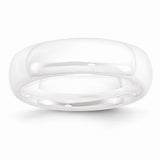 White Ceramic 6mm Polished Band