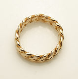 14k Miami Cuban Link Ring