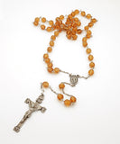 Sterling Silver Faceted Crystal Bead Rosary