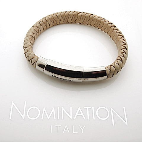 twee weken Een evenement Handvol Nomination Safari Braided Leather and Steel Bracelet – Mira's Jewelers