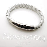 Nomination Safari Braided Leather and Steel Bracelet