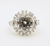 Sterling Silver CZ Halo Ring