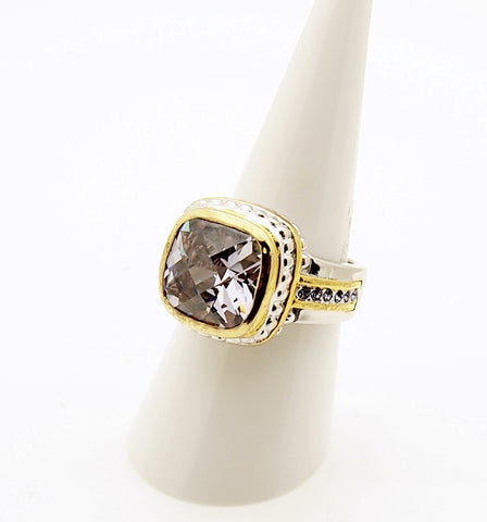 Sterling Silver Amethyst Color CZ Ring